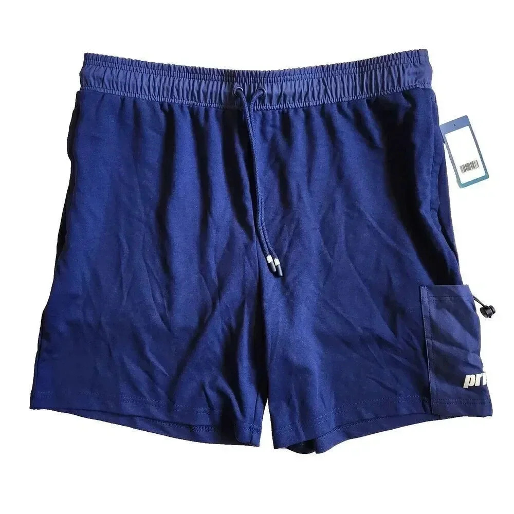 NWT New PRINCE PICKLEBALL Men's Ponte Shorts 7" Inseam Navy Blue SZ‎ Large Cargo